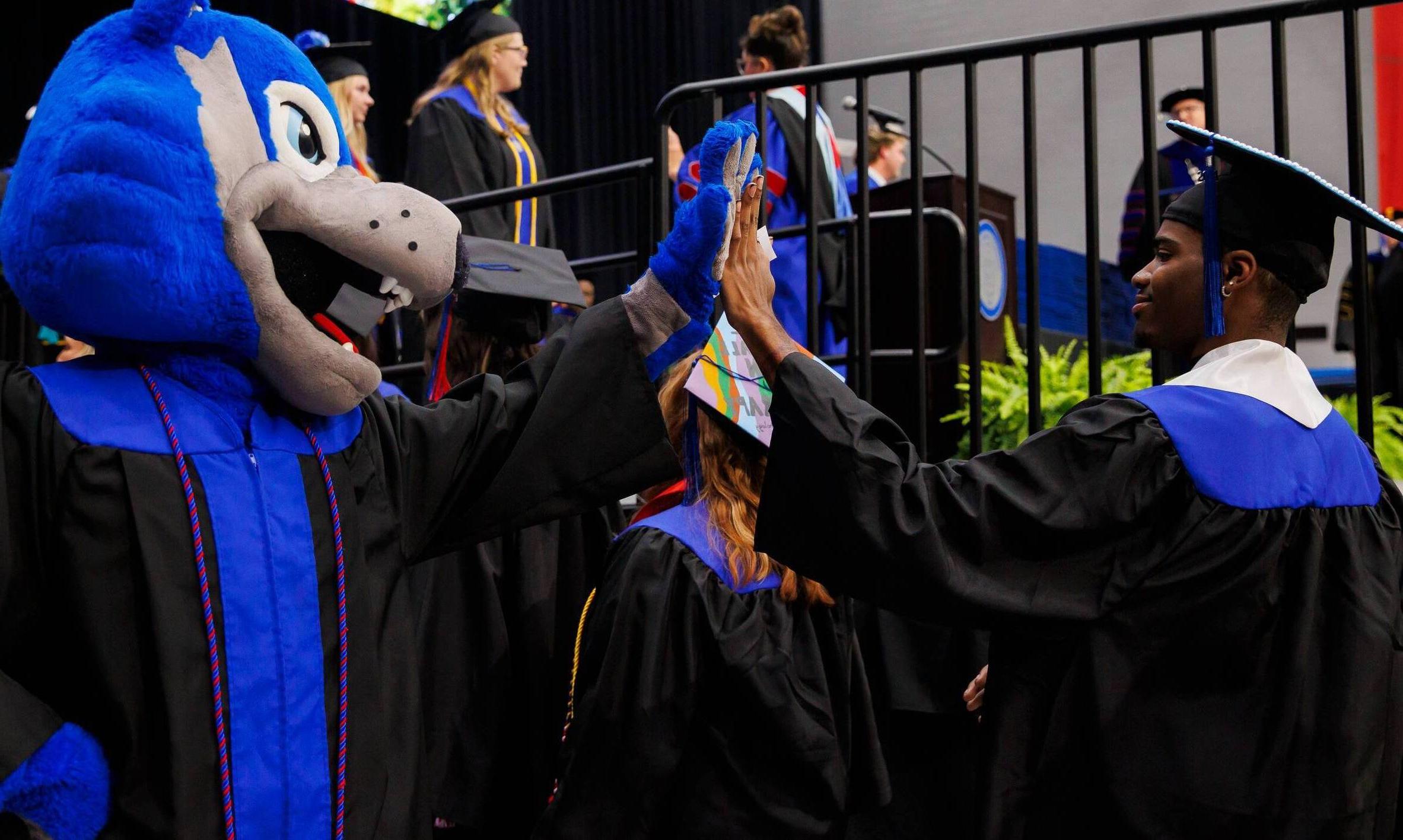 graduating student at the graduation ceremony